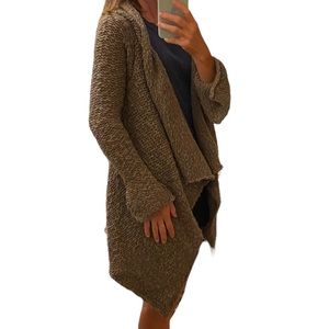 Ulla Johnson open chunky knit cardigan.